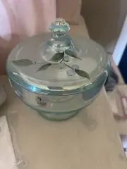 Fenton Winter Glass Dish