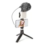 ZGCINE Smartphone Vlog kit Microphone Led Light Phone Clip Tripod For Video Live