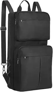 DJ Backpack for DDJ-400 DDJ-FLX4 for Roland DJ-202 DJ Controller Case Portable Storage Bag Travelling Case Shockproof Adjustable Shoulder Strap, Black, Shockproof
