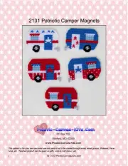 Patriotic Camper Magnets- Plastic Canvas Pattern or Kit