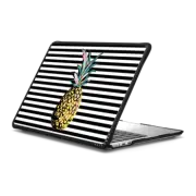 MacBook Air 13-inch (M2 - M4) Impact Case Pastel Party Pineapple Black and White Stripes