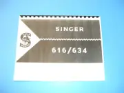 Singer 616 / 634 Sewing Machine Instruction Manual - Printed