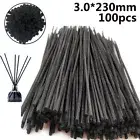 Natural Black Rattan Reed Essential Oil Replacements Diffuser Refill Sticks 100x