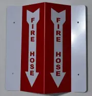 Fire Hose 3D Projection Sign/Fire Hose Sign (RED/White,4X10)..- -REF24-1027