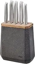 Furi Stone Knife Block Set Flint Terazzo 6 Piece