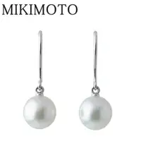 在飛比找蝦皮購物優惠-Mikimoto 耳環 珍珠 18k wg Akoya 日本