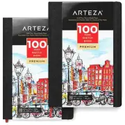 Hardcover Sketch Book 8.3x11.7 Drawing Pad 2 Pack 100 Sheets Sketch Pads for ...