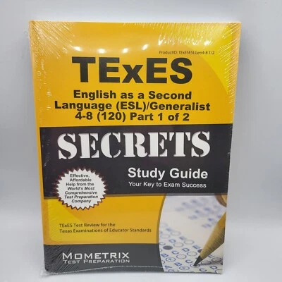 TExES English As a Second Language ESL Generalist 4-8 (120) Secrets - NEW