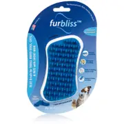 Furbliss Blue Brush For Grooming or De-shedding Small Pets with Short Hair | For Dogs/Cats