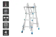 Certa 4m Multipurpose Telescopic Foldable Ladder with Platform