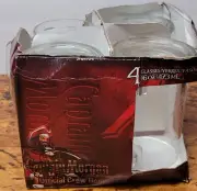 Captain Morgan Official Crew Gear Set Of 4 Glasses 15 Ounce Shipped With No Box