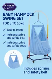 My Dear Spring Cot(24078) Epoxy Baby Cradle Hammock Stand Portable hammock Asian