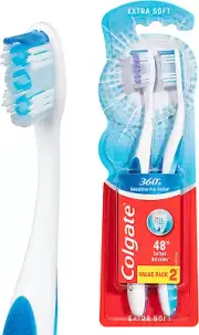 Colgate 360° Sensitive Pro-Relief Manual Toothbrush, Value 2 Pack, Extra Soft...