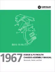 1967 Dart Valiant Barracuda Chassis and Engine Assembly Manual Dodge Plymouth