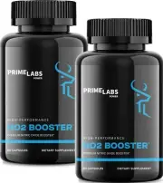 Nitric Oxide Supplement Booster for Men (2 Pack) - Muscle Builder, L Arginine