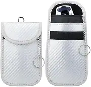 2 Pack Faraday Bag RFID Blocking Sleeves Key Fob Cover Signal Shielding Pouch for Car Keys Protection Faraday Bags Faraday Box Faraday Cage Key