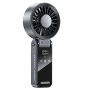 Mini USB Fan with Digital Display 100-Speed Portable Folding Cooling Fan High Speed Strong Wind Handheld Small Fan for O