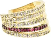 [BESTYASH] Big Hoop Earrings Women Clip-on Diamond Stud Earrings Non-piercing Fashion Simple Ear Clip