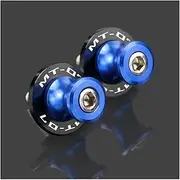 Stand Swing Arm Sliders 6Mm for Mt-07 Mt 07 for Mt07 CNC Motorcycle Motorbike Swingarm Sliders Spools Stand Screws Swing Protector(Blue)