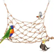 Parrot Climbing Net Swing Rope Net Bird Stand Net Hammock with Hook Bird Hanging