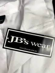 White Cotton Lab Coat Duster size M JBs Wear FREE POSTAGE