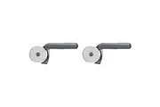 2x Zyliss Removable S Steel Pizza Pastry Dough Cutter Wheel Slicer 21.5cm Grey
