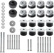 MagiDeal Body Cab Mount Bushings Kit Parts Kf04058BK High Performance Convenient Wear Resistant Replace Accessories for F250 F350