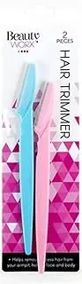 2X Facial Eyebrow Razor Trimmer Shaper Shaver Blade Knife Hair Remover