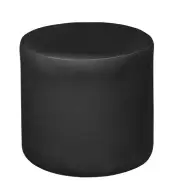Logan Round Ottoman - 18", Modern Upholstered Pouf for Living Room, Bedroom,