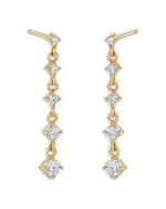 Zoe Chicco 14K Yellow Gold Prong Diamonds Diamond Graduated Drop Earrings