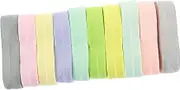 Veemoon 10Pcs Elastic Sewing Bands Durable Stretch Cord for Garments for Waistbands Belts Necklines DIY Projects High Elasticity and Versatile Use