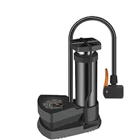 Small Bicycles Pump,Foot Bicycles Tire Pump Floor Pump - High Pressure Floor Inflator Multi-purpose Portable Air Pump with Pressure Gauge for Sports Balls, Car Tires