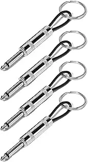 [Generic] 4 Pack Guitar Plug Keychain for Marshall JCM800 Guitar Amp Key Hooks, Guitar Key Holder, Key Holder Wall Mounted Perfect for Home, Studio, or Entryway Organization