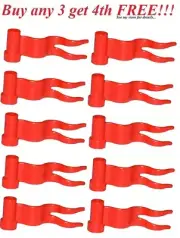 ☀️New Lego Lot of 10 RED Wave Wavy Racing Flags Town City Kingdom Friends Space