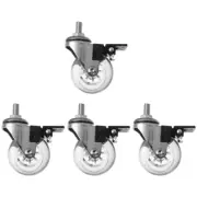 4 Pcs Office Chair Caster L Shaped Mute Wheels Baby Stroller Wheels