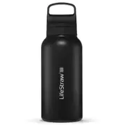 LifeStraw Go 2.0 - 1L Stainless Steel Water Filter Bottle - Black