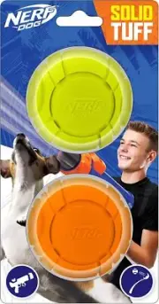 Nerf Dog Sonic Ball Toys, One-Size-for-Most, Green and Orange