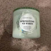 Bath & Body Works “Springtime In Paris” 3-Wick Candle - NEW & UNUSED