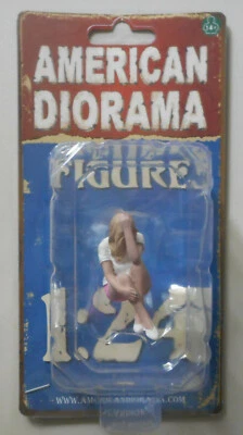 Car Girls in Tees Madee American Diorama 1:24 Scale Lady 1.75"