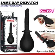 LOVETOY Anal Cleaner Enema BDSM Fetish Anal Douche Squeezable Bulb Sex Toy