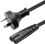 2m 2 Prong Plug Power Supply Cable Cord for Sony Playstation 5 4 3, PS3, PS4, Mointer, Printer, Xbox Series S/Xbox Series X, Xbox One S One X Controller, TV, 2 Pin Cord Figure 8 IEC-C7 AC Power Cord