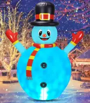 5.3FT Christmas Inflatables Snowman Outdoor Decorations, Blow up Snowman Chri...