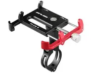 Bicycle & Motorcycle Phone Mount ，for iPhone X XR Xs 7s 8 Plus, Samsung S7/S6/Note5/4 GPS�?Mount 4 to 6.5 Inch(RED AND BLACK )
