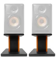 Rockville 8” Wood Studio Monitor Speaker Stands For Pioneer DJ Bulit6