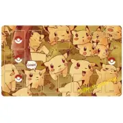 Pikachu Pokemon Playmat With Zones Trading Card Game Play Mat 24*14" _jj23