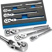 Extra Leverage For Hard-to-Reach Areas 72 Tooth Ratchet Dual Directions Ratchet