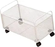 Generic Mesh Rolling File Cart, Mesh Storage Carts with Wheels, Small Utility Cart Office Supplies Rolling File Organizer, for Crafts, 38x25x30cm