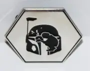 Star Wars Attack of the Clones Boba Fett Holding Jangos Helmet Metal Pin UNUSED