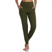 Woman's High Waist Joggers Sweatpants Lightweight & Comfortable Yoga Pants with Pockets - Green