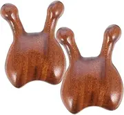 Generic 2pcs Ebony Massage Comb Nose Massager Wood Nose Scraper Acupoint Massager Wood Facial Massagers Massager for Nose Facial Massager Tool Nose Wood Scrapers Nose Scrap Tool Wooden